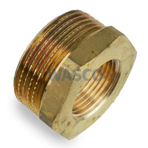 Universeel Messing draadfitting verloopring 1.1/4" x 3/4" buitendraad x binnendraad