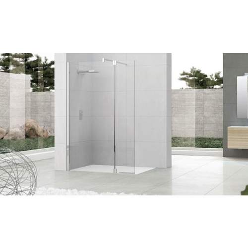 Zircon Comfort Douchedeur | 50 cm Chroom Helder glas Pendeldeur S0310