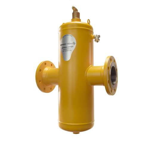 Spirotech SpiroCombi lucht-/vuilafscheider, horizontaal, DN80, 2x flens