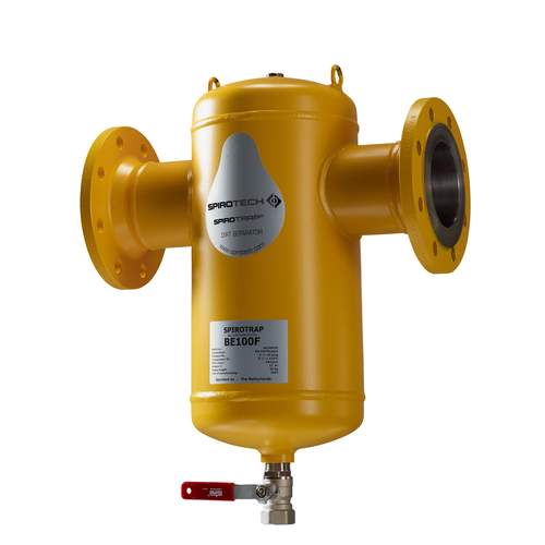Spirotech SpiroTrap vuilafscheider, horizontaal, DN50, 2x flens
