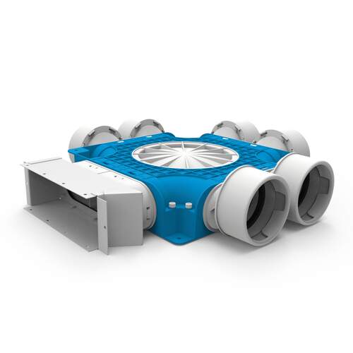 Vent-Axia Uniflexplus+ instortverdeler 1xK 6x ø90 mm 2xD 220x80 mm ...