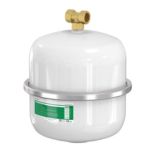 Flamco Airfix A expansion tank 8L 4 bar for water installations, white-24259 Flamco Airfix A expansion tank 8L 4 bar for water installations, white-24259